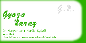gyozo maraz business card